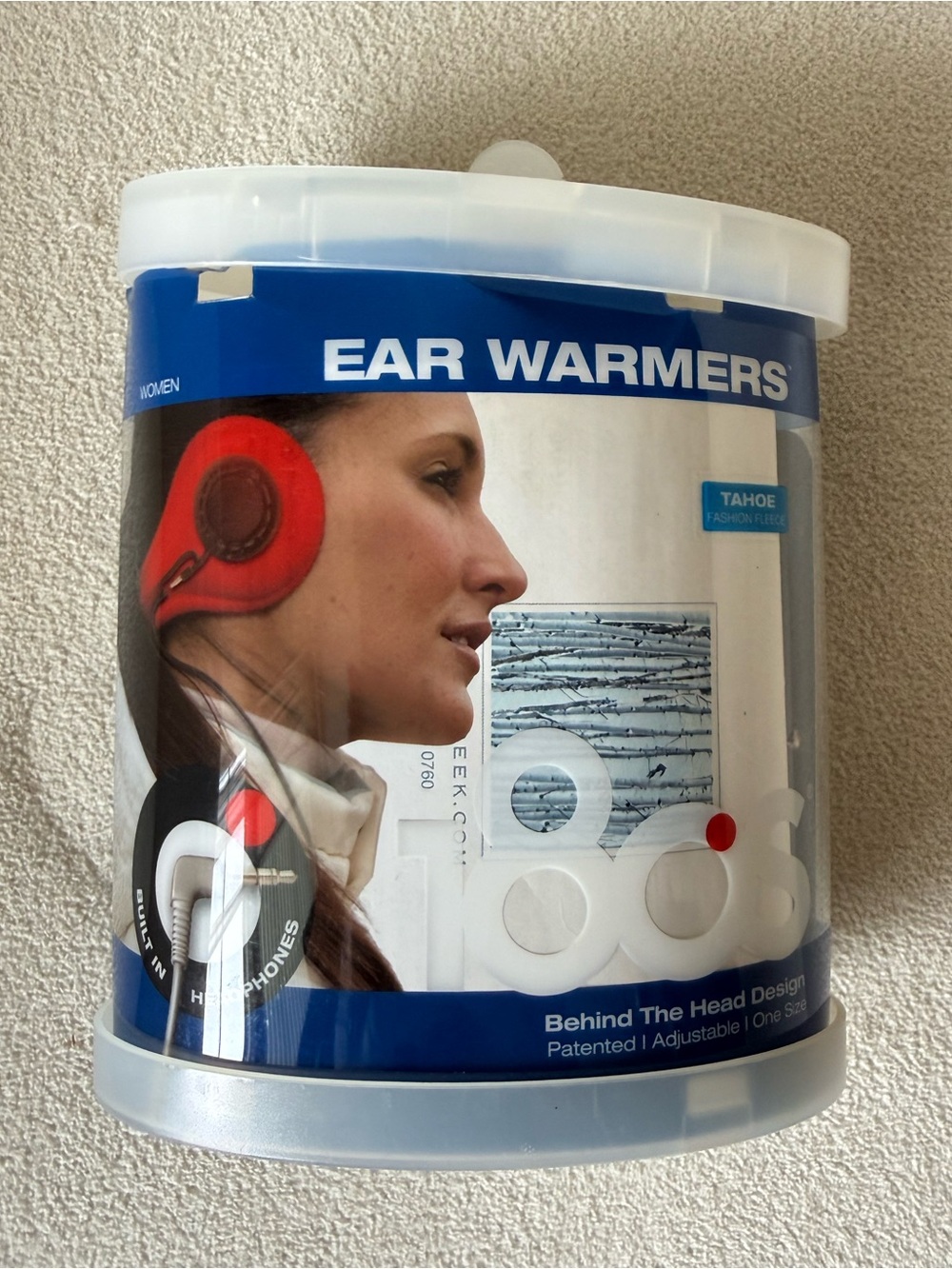 EAR WARMERS Behind-The-Head Headphones - Red